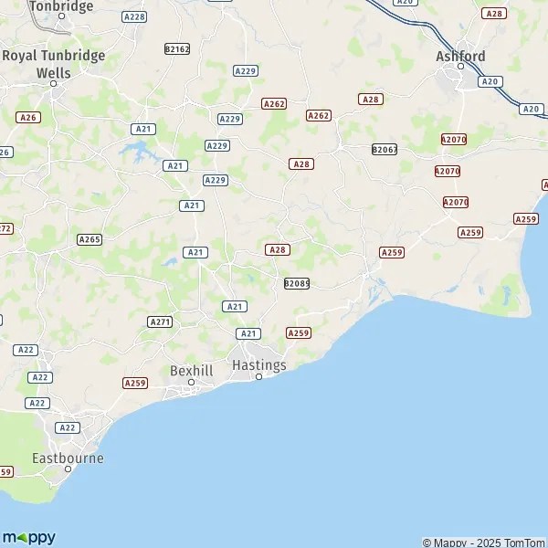 Map Crowhurst map of Crowhurst (TN33 9) and practical information